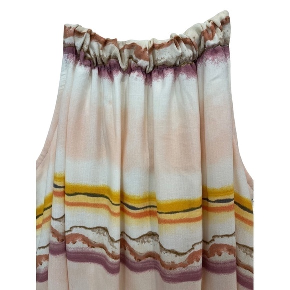 Nine West Fully Lined Tie Back Sleeveless Halter Dress Size Large NWT - Picture 2 of 5